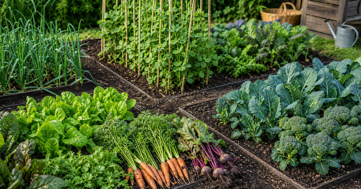 Cover image for the Gardun article “Crop Rotation in a Small Garden: Simple Planning Methods”